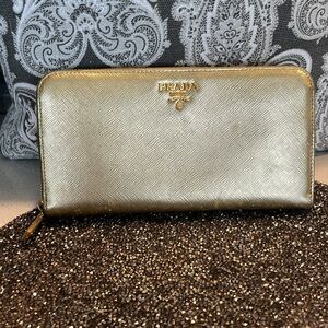 Prada wallet zip around